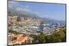 High Angle View of Monaco and Harbour, Monaco, Mediterranean, Europe-Amanda Hall-Mounted Photographic Print