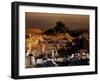 High Angle View of Old Ruins, Ancient Thera, Santorini, Cyclades Islands, Southern Aegean, Greece-null-Framed Giclee Print