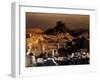 High Angle View of Old Ruins, Ancient Thera, Santorini, Cyclades Islands, Southern Aegean, Greece-null-Framed Giclee Print