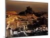 High Angle View of Old Ruins, Ancient Thera, Santorini, Cyclades Islands, Southern Aegean, Greece-null-Mounted Giclee Print