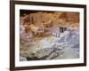 High Angle View of Old Ruins of a Building, Akrotiri, Santorini, Cyclades Islands, Greece-null-Framed Giclee Print