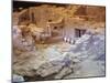 High Angle View of Old Ruins of a Building, Akrotiri, Santorini, Cyclades Islands, Greece-null-Mounted Giclee Print