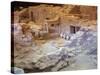 High Angle View of Old Ruins of a Building, Akrotiri, Santorini, Cyclades Islands, Greece-null-Stretched Canvas