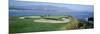 High Angle View of People Playing Golf at a Golf Course, Pebble Beach Golf Links, Pebble Beach-null-Mounted Photographic Print