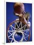 High Angle View of Person Shooting Hoops-null-Framed Photographic Print