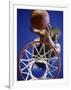 High Angle View of Person Shooting Hoops-null-Framed Photographic Print