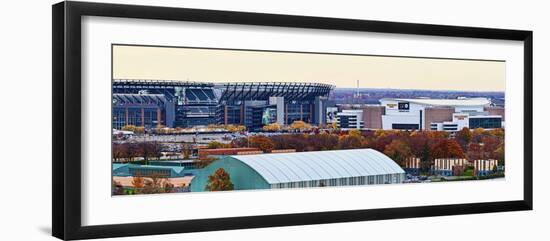 High angle view of Philadelphia Sports Complex, Citizens Bank Park, Lincoln Financial Field, Wel...-Panoramic Images-Framed Photographic Print