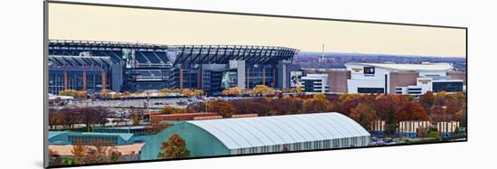 High angle view of Philadelphia Sports Complex, Citizens Bank Park, Lincoln Financial Field, Wel...-Panoramic Images-Mounted Photographic Print
