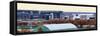 High angle view of Philadelphia Sports Complex, Citizens Bank Park, Lincoln Financial Field, Wel...-Panoramic Images-Framed Stretched Canvas