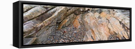 High angle view of rocks, Acadia National Park, Maine, USA-null-Framed Stretched Canvas
