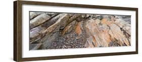 High angle view of rocks, Acadia National Park, Maine, USA-null-Framed Photographic Print