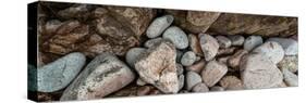 High angle view of rocks at coast, Acadia National Park, Maine, USA-null-Stretched Canvas