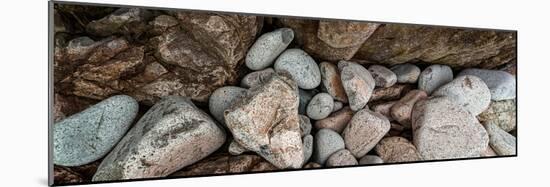 High angle view of rocks at coast, Acadia National Park, Maine, USA-null-Mounted Photographic Print