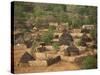 High Angle View of Round Thatched Village Houses, El Geneina, Darfur, Sudan, Africa-Taylor Liba-Stretched Canvas