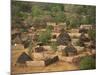 High Angle View of Round Thatched Village Houses, El Geneina, Darfur, Sudan, Africa-Taylor Liba-Mounted Photographic Print