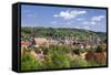 High Angle View of Schwabisch Gmund, Baden Wurttemberg, Germany, Europe-Markus Lange-Framed Stretched Canvas