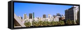 High angle view of skyscrapers in a city, San Diego, California, USA-null-Framed Stretched Canvas