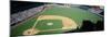 High Angle View of Spectators Watching a Baseball Match in a Stadium, Yankee Stadium-null-Mounted Premium Photographic Print