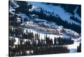 High angle view of Sun Peaks Resort, Sun Peaks, British Columbia, Canada-null-Stretched Canvas
