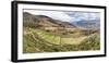 High angle view of terraced field, Colquepata District, Cusco Region, Peru-null-Framed Photographic Print