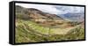 High angle view of terraced field, Colquepata District, Cusco Region, Peru-null-Framed Stretched Canvas