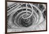 High angle view of the Baumwipfelpfad Neuschonau, a wooden structure with spiral ramp for treeto...-Panoramic Images-Framed Photographic Print