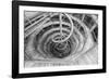 High angle view of the Baumwipfelpfad Neuschonau, a wooden structure with spiral ramp for treeto...-Panoramic Images-Framed Photographic Print