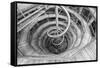 High angle view of the Baumwipfelpfad Neuschonau, a wooden structure with spiral ramp for treeto...-Panoramic Images-Framed Stretched Canvas