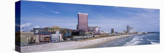 High Angle View of the Beach, Atlantic City, New Jersey, USA-null-Stretched Canvas
