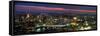 High Angle View of the City Lit Up at Dusk from Tower 42, London, England-null-Framed Stretched Canvas
