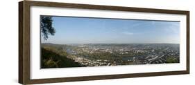 High Angle View of the City of Trier and River Mosel, Rhineland-Palatinate, Germany-null-Framed Photographic Print