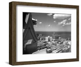 High Angle View of the East Side of Downtown Chicago, Ca. 1930.-Kirn Vintage Stock-Framed Photographic Print