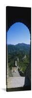 High Angle View of the Great Wall of China, Beijing, China-null-Stretched Canvas