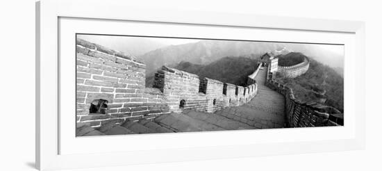 High Angle View of the Great Wall of China, Mutianyu, China-null-Framed Photographic Print