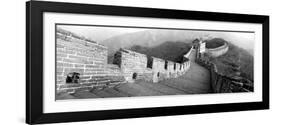 High Angle View of the Great Wall of China, Mutianyu, China-null-Framed Photographic Print