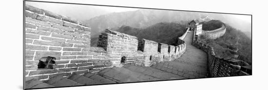 High Angle View of the Great Wall of China, Mutianyu, China-null-Mounted Photographic Print