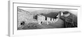 High Angle View of the Great Wall of China, Mutianyu, China-null-Framed Premium Photographic Print