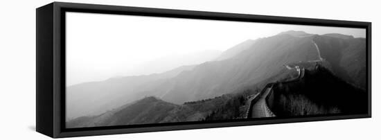 High Angle View of the Great Wall of China, Mutianyu, China-null-Framed Stretched Canvas