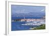 High Angle View of the Old Town and the Harbour of Izola, Primorska, Istria, Slovenia, Europe-Markus Lange-Framed Photographic Print