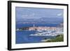 High Angle View of the Old Town and the Harbour of Izola, Primorska, Istria, Slovenia, Europe-Markus Lange-Framed Photographic Print