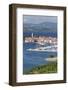 High Angle View of the Old Town and the Harbour of Izola, Primorska, Istria, Slovenia, Europe-Markus Lange-Framed Photographic Print