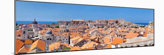 High Angle View of the Old Town, Dubrovnik, Dalmatia, Croatia-null-Mounted Photographic Print