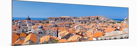 High Angle View of the Old Town, Dubrovnik, Dalmatia, Croatia-null-Mounted Photographic Print