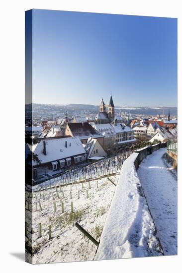 High Angle View of the Old Town of Esslingen in Winter, Baden Wurttemberg, Germany, Europe-Markus Lange-Stretched Canvas