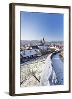 High Angle View of the Old Town of Esslingen in Winter, Baden Wurttemberg, Germany, Europe-Markus Lange-Framed Photographic Print