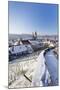 High Angle View of the Old Town of Esslingen in Winter, Baden Wurttemberg, Germany, Europe-Markus Lange-Mounted Photographic Print