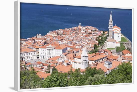 High Angle View of the Old Town with Tartini Square-Markus Lange-Framed Photographic Print
