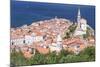 High Angle View of the Old Town with Tartini Square-Markus Lange-Mounted Photographic Print