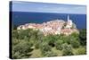 High Angle View of the Old Town with Tartini Square-Markus Lange-Stretched Canvas