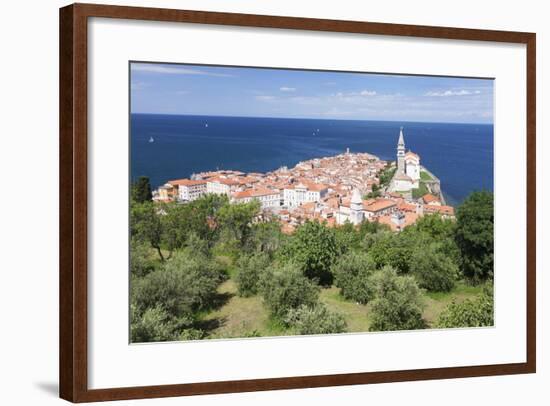 High Angle View of the Old Town with Tartini Square-Markus Lange-Framed Photographic Print